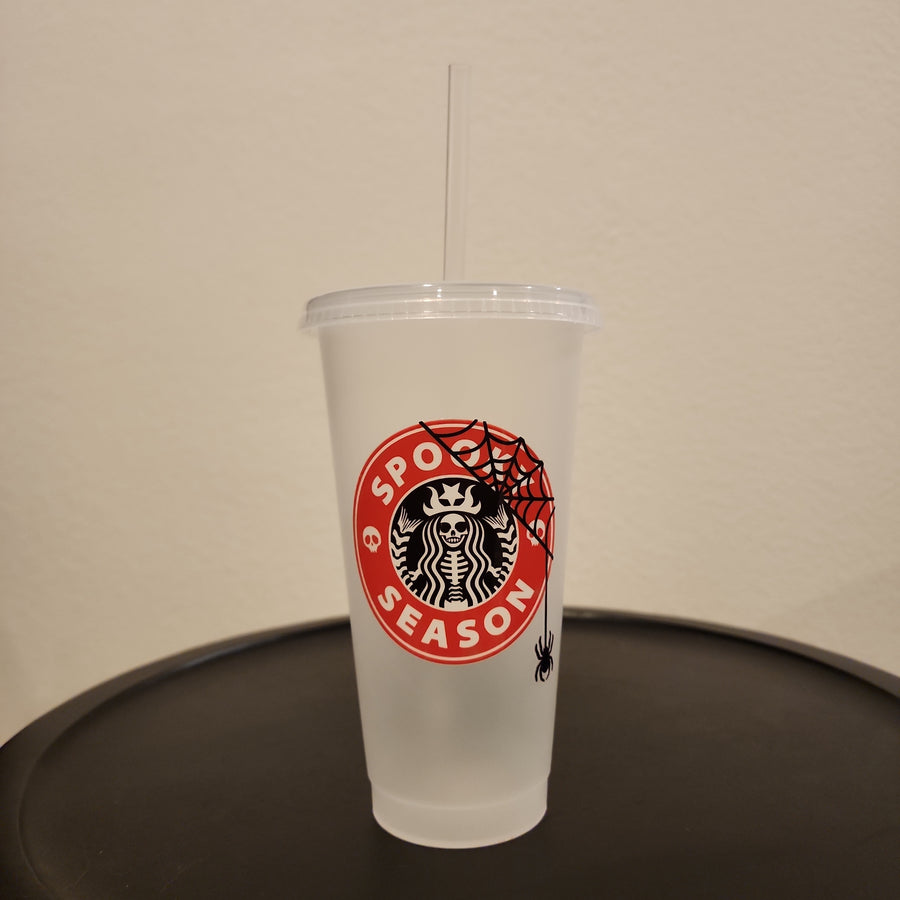 Spooky Season- 24oz Clear Cold Cup