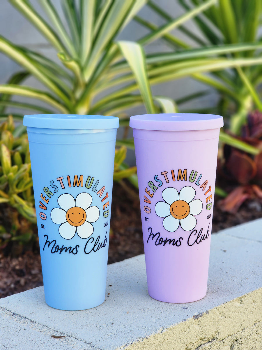 Overstimulated Mom's Club - Acrylic Tumbler 22oz