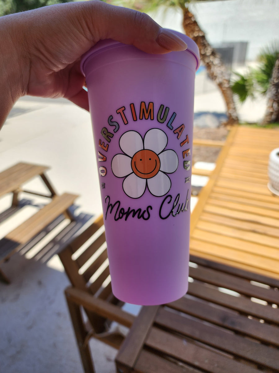Overstimulated Mom's Club - Acrylic Tumbler 22oz