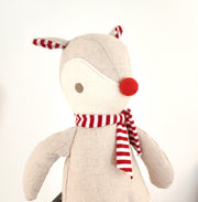 Baby Rudolph- Linen or Red Stripe