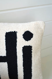 "HI" Pillow