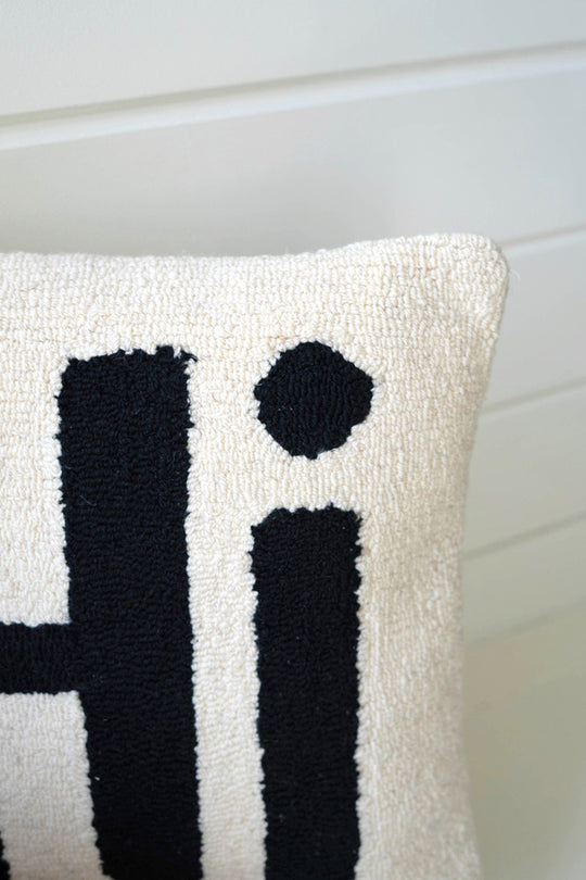 "HI" Pillow