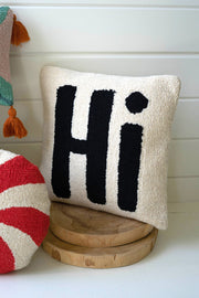 "HI" Pillow