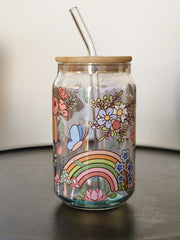 Spring Cottage - Iridescent Can Glass 16oz