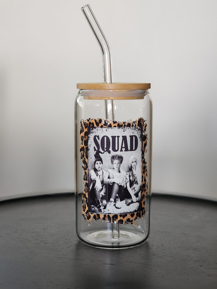 My Squad Calls Me Personalized Printed 16oz Beer Can Glass