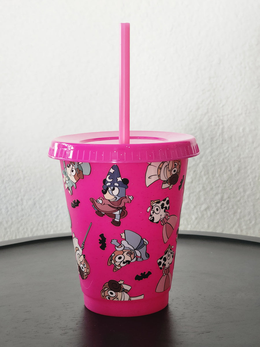 Dogs in Costumes-  16oz Pink Sparkles Cold Cup