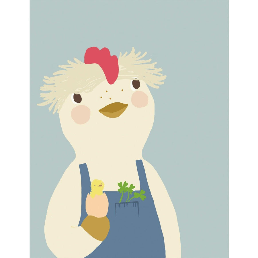 Benedict the Chicken Art Print