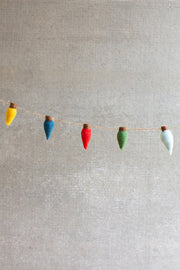 Felt Christmas Bulb Garland